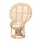 Bali & Pari Hecate Modern Bohemian Natural Brown Rattan Peacock Chair 242-13599-ZORO - alternate 1